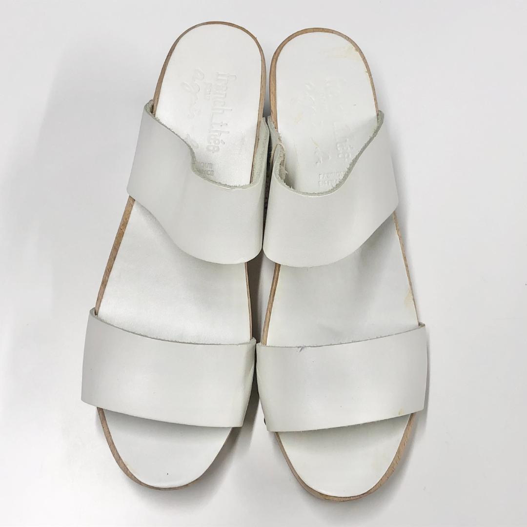 ○☆訳有り新品未使用 agnes b. サンダル 38 ホワイト - メルカリ
