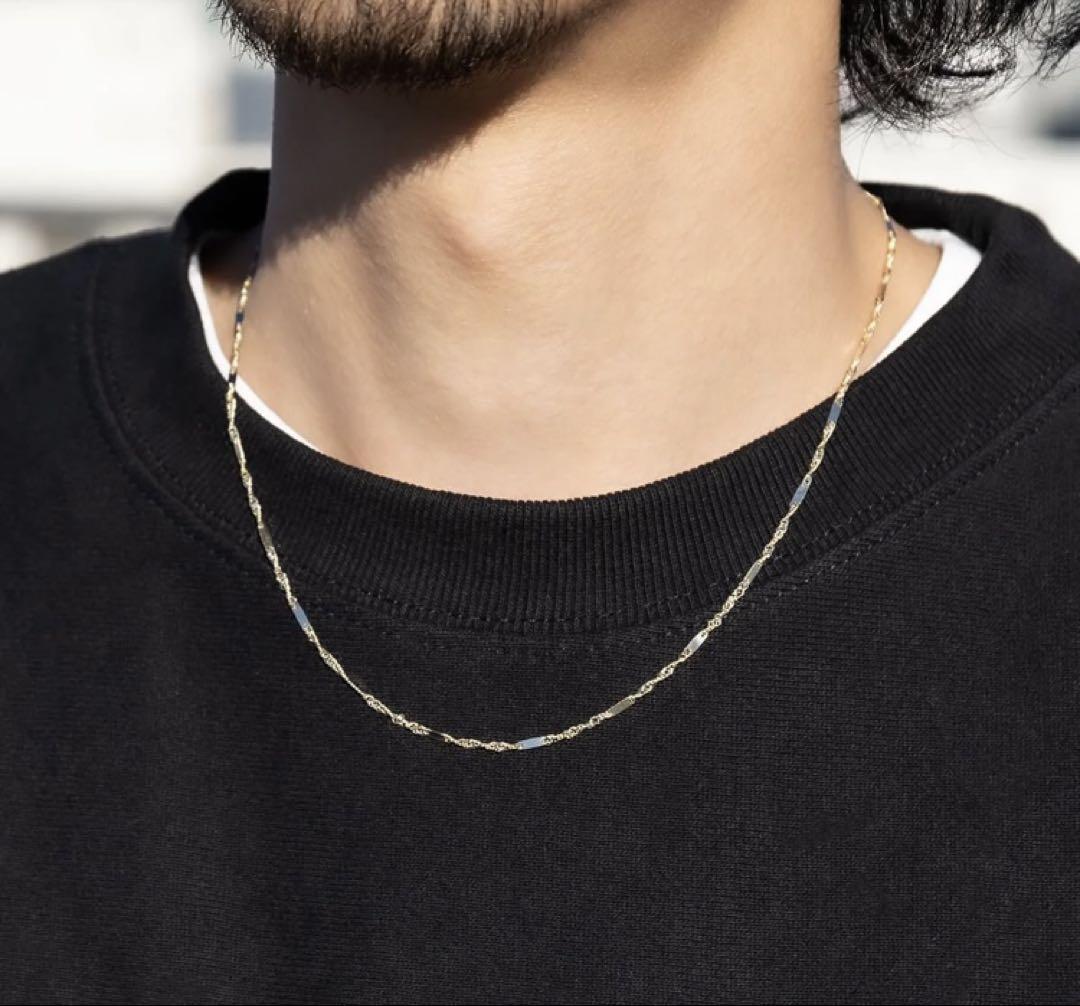 AVALANCHE 10K ネックレス 幅1.7mm 55cm アヴァランチ　金