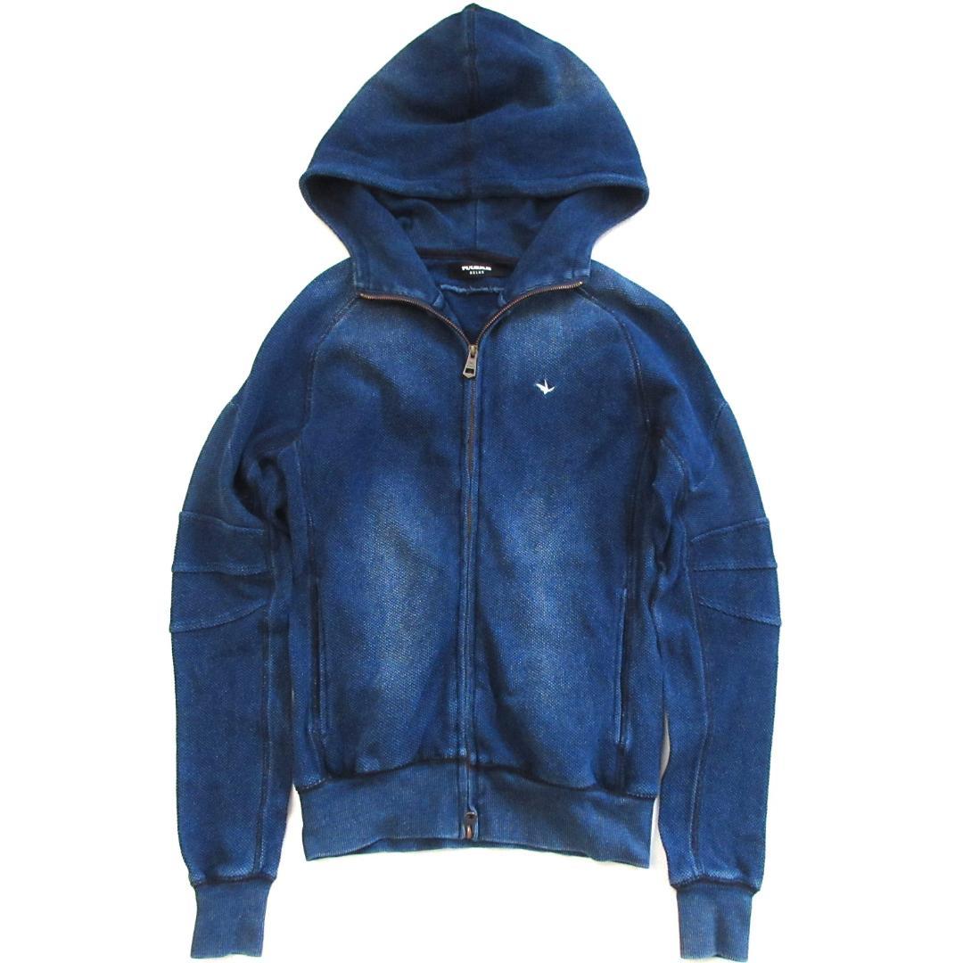 【1PIU1UGUALE3】ウノピゥ　コットン　フルジップパーカー　 0176