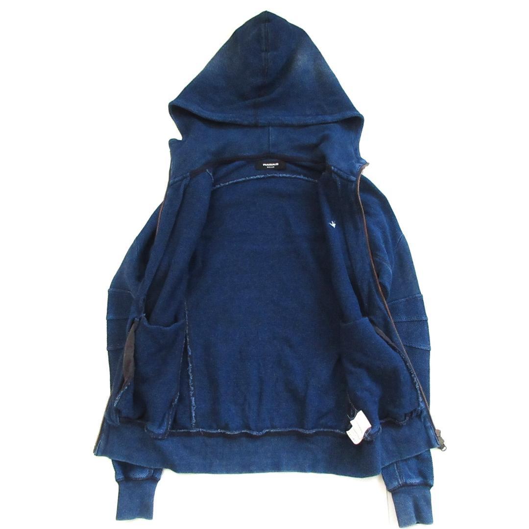 【1PIU1UGUALE3】ウノピゥ　コットン　フルジップパーカー　 0176