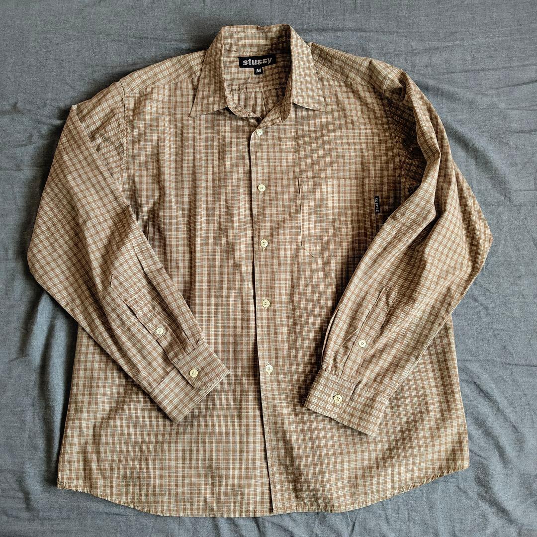 old stussy レギュラーシャツ 90s バーバラタグ USA製