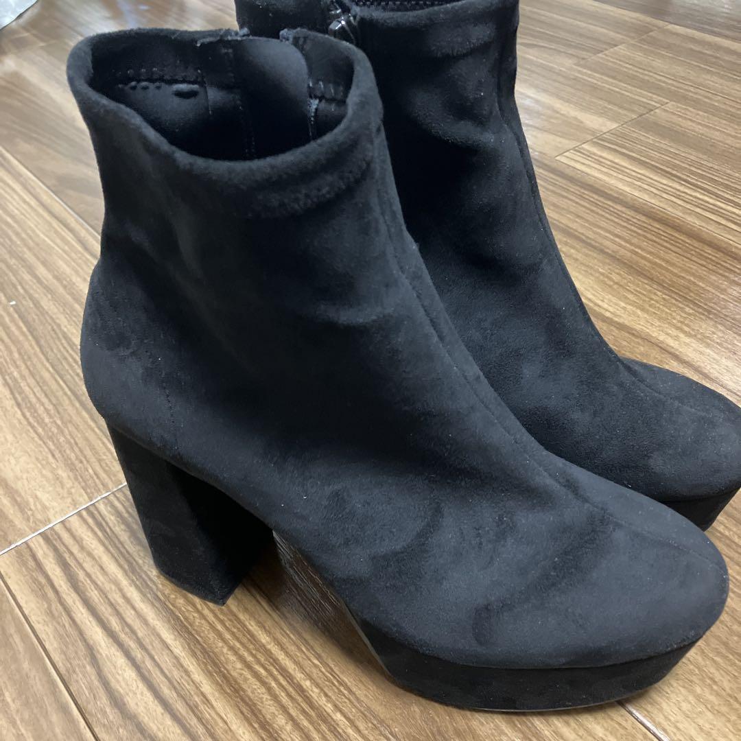 【未使用品】エスペランサ 厚底ニーハイブーツ 黒 サイズL