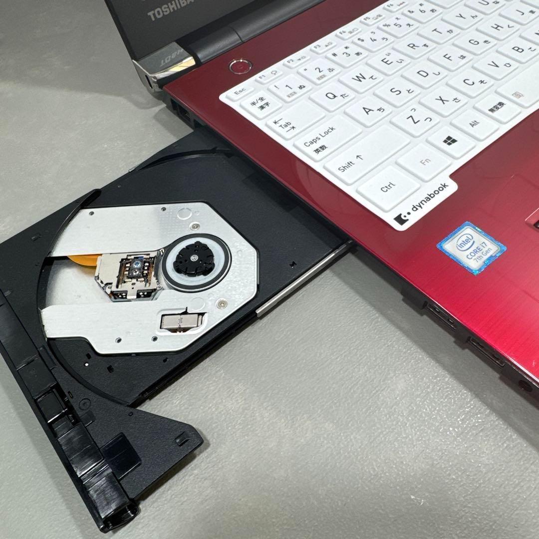dynabook - 【高性能】東芝モデナレッド&amp;ホワイト☘7世代i7☘新品SSD512GB 高性能】東芝モデナレッド&ホワイト☘7世代i7☘新品SSD512GB