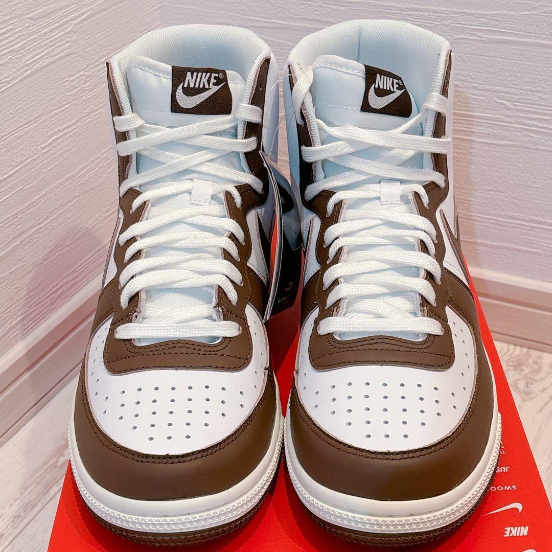 新品】NIKE ターミネーターハイ ホワイト×ブラウン 28.0cm