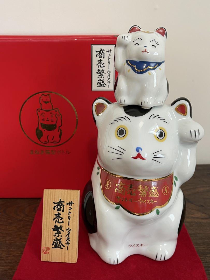 コルク折れ　サントリー　山崎　招き猫型ボトル　600ml 未開栓 コルク折れ サントリー 山崎 招き猫型ボトル 600ml 未開栓