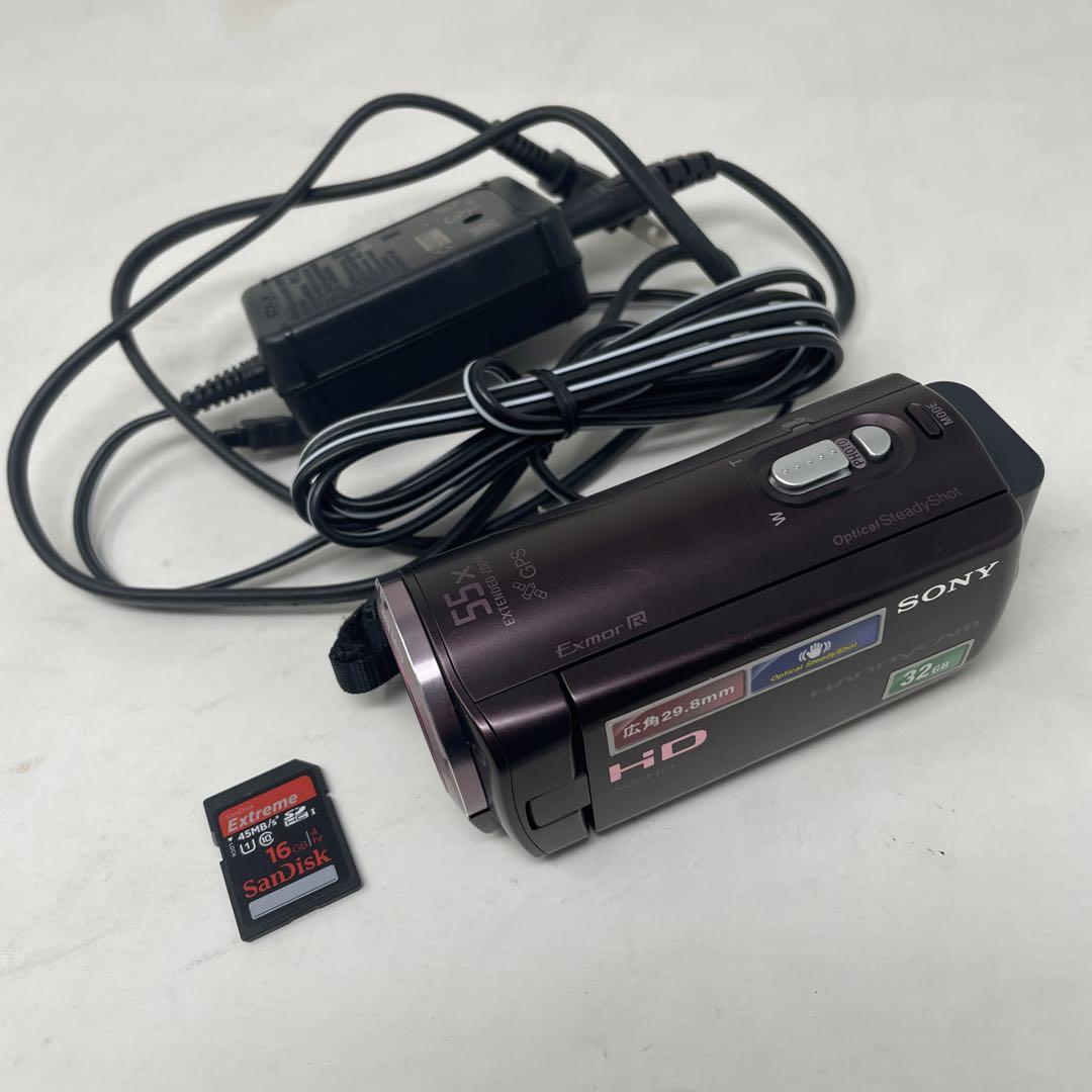 ハンディカム　SONY 55x 32GB HD ソニー ビデオカメラ SD16