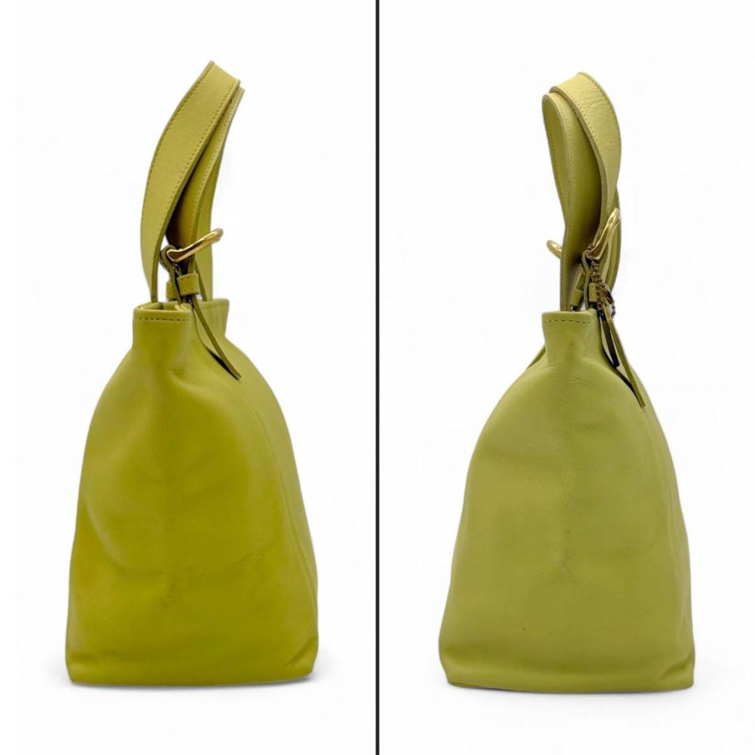 ✨希少✨美品 COACH オールドコーチ ライム 黄緑 トート ハンドバッグ