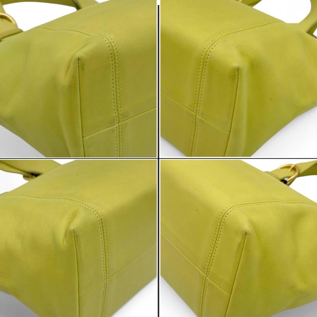 ✨希少✨美品 COACH オールドコーチ ライム 黄緑 トート ハンドバッグ