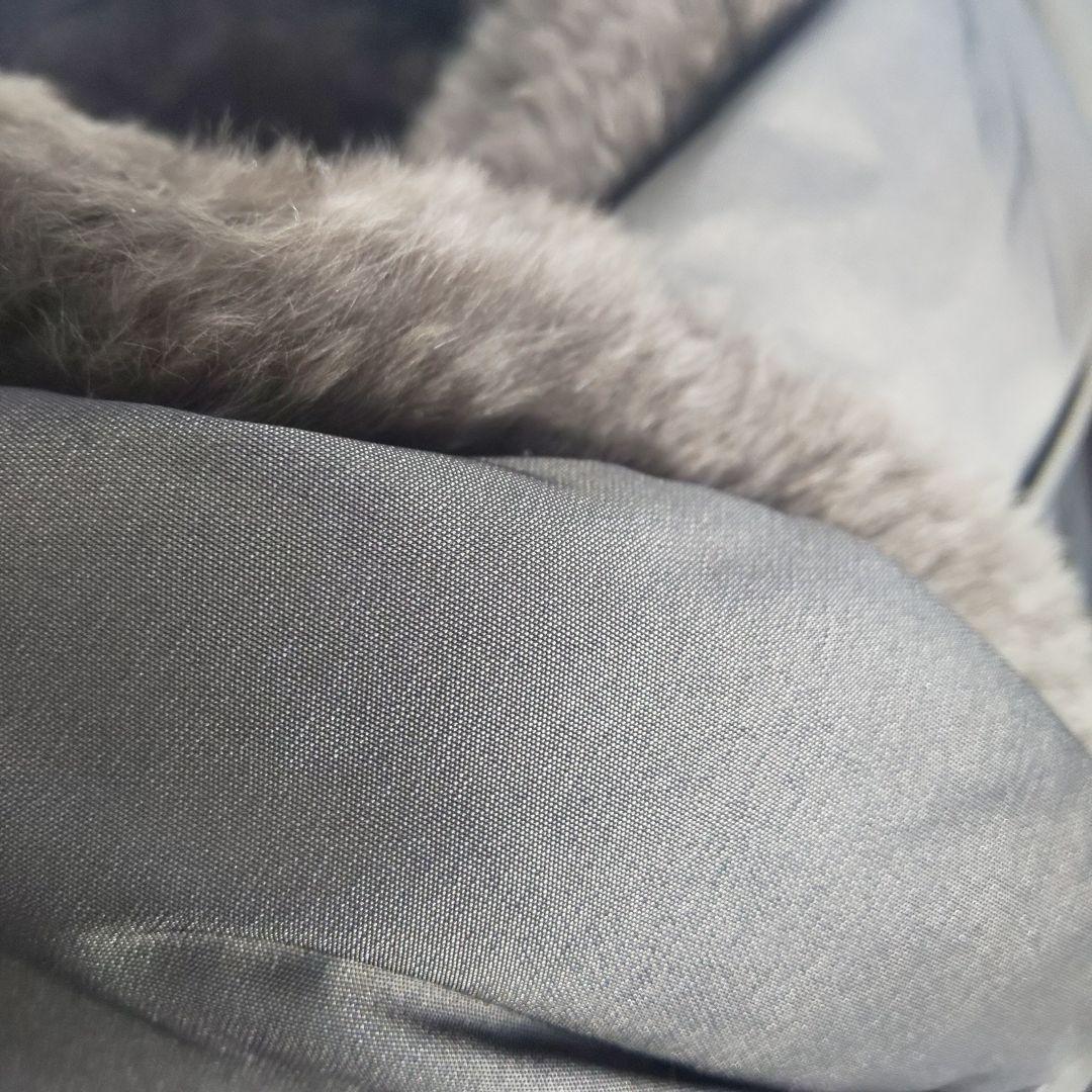 美品 DAKS ダウンコート XL 高級 光沢 2way グレー 大きいサイズ