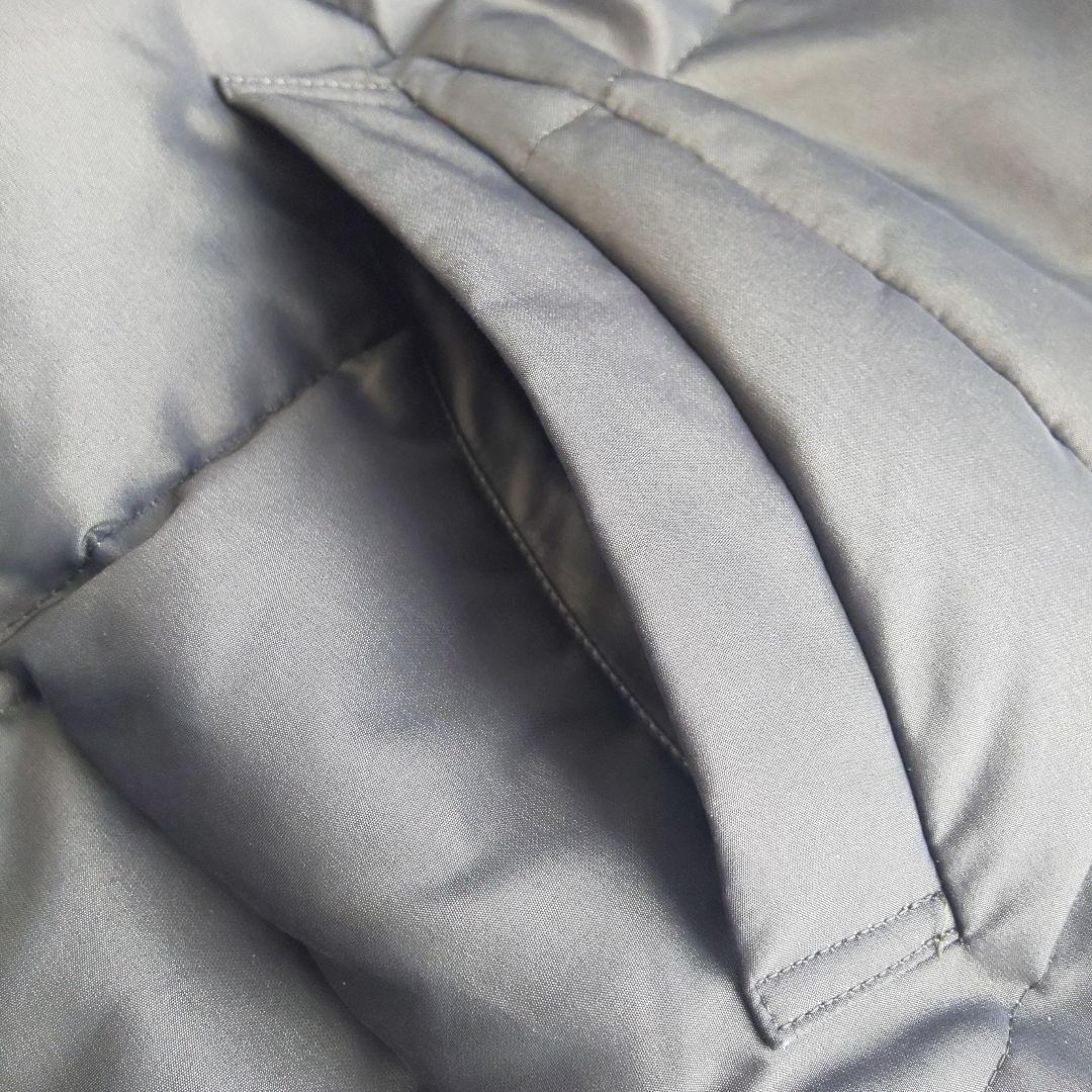 美品 DAKS ダウンコート XL 高級 光沢 2way グレー 大きいサイズ