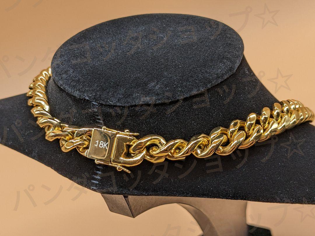 【50cm】【12mm】【18K刻印あり】【Miami Cuban】