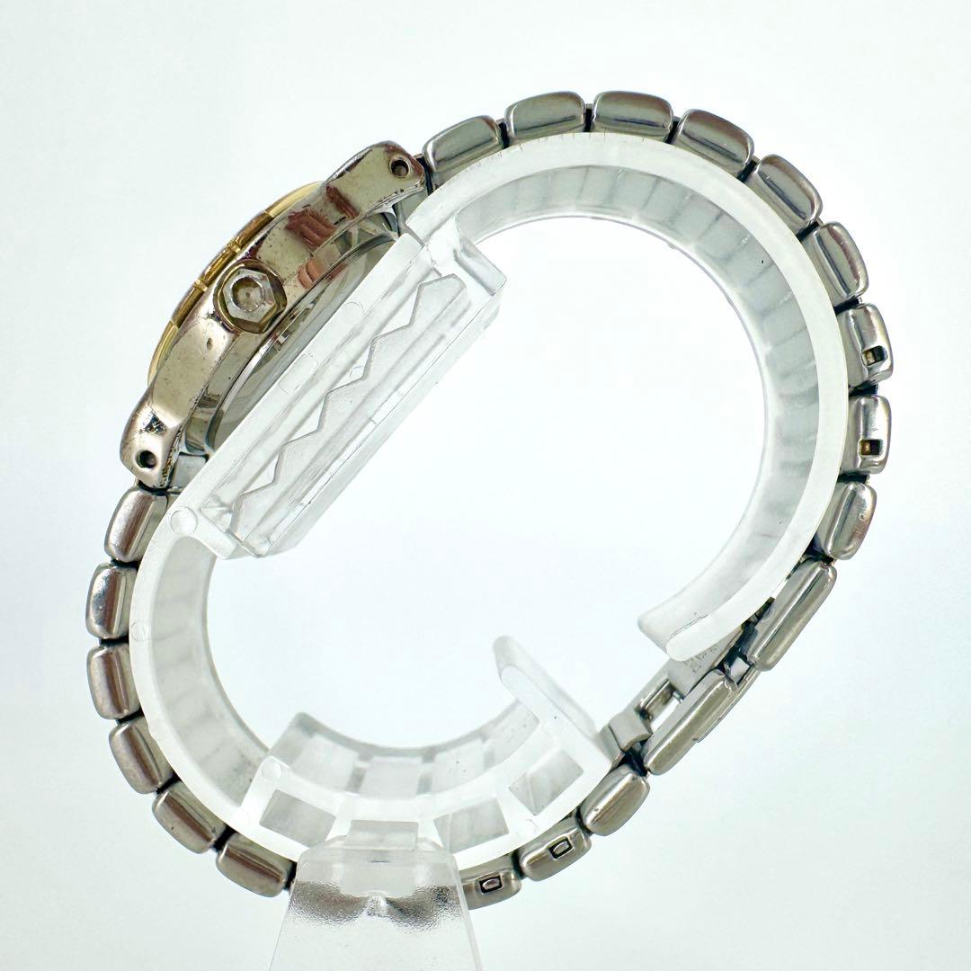 【新品電池】GIVENCHY ゴールド コンビ ブルー文字盤 クォーツ 腕時計