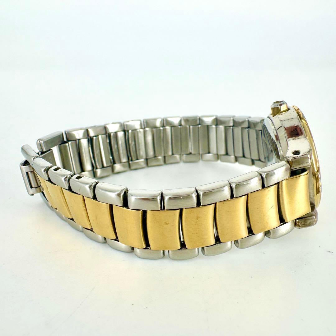 【新品電池】GIVENCHY ゴールド コンビ ブルー文字盤 クォーツ 腕時計