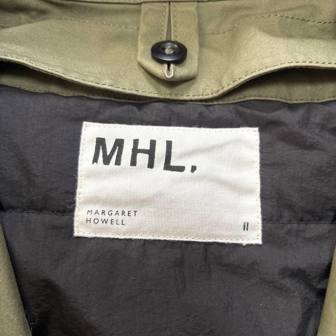 MHL.エムエイチエル ライナー付き モッズコート カーキ L MHL.エムエイチエル ライナー付き モッズコート カーキ L