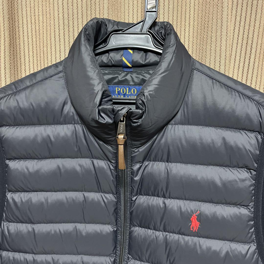 美品】Polo Ralph Lauren ダウンベスト 黒 美品】Polo Ralph Lauren ダウンベスト 黒