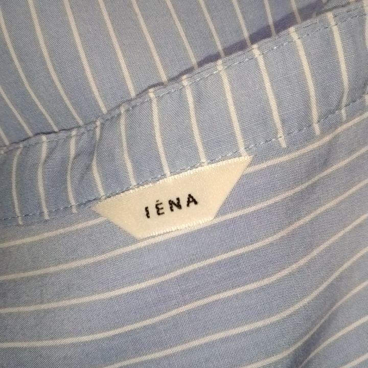 美品 IENA ノースリーブシャツ サックスブルー