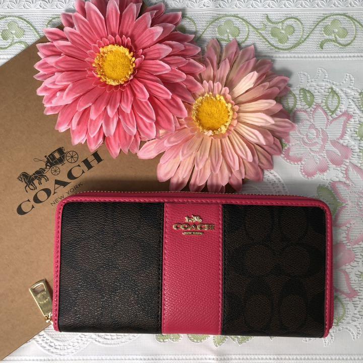 おまけ付】 COACH コーチ 長財布 ピンク ストライプ - 長財布 - www おまけ付】 COACH コーチ 長財布 ピンク ストライプ - 長財布 - www