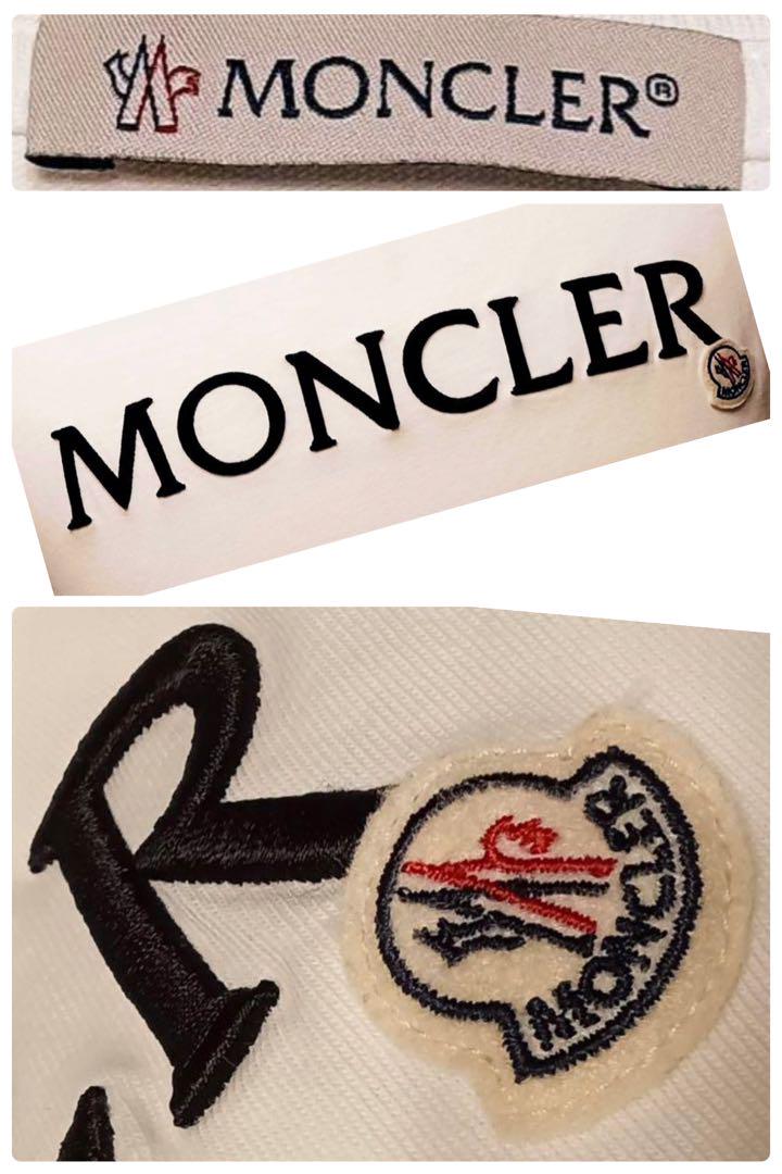 MONCLER モンクレール 刺繍ロゴ Tシャツ ホワイト 国内正規品　XS