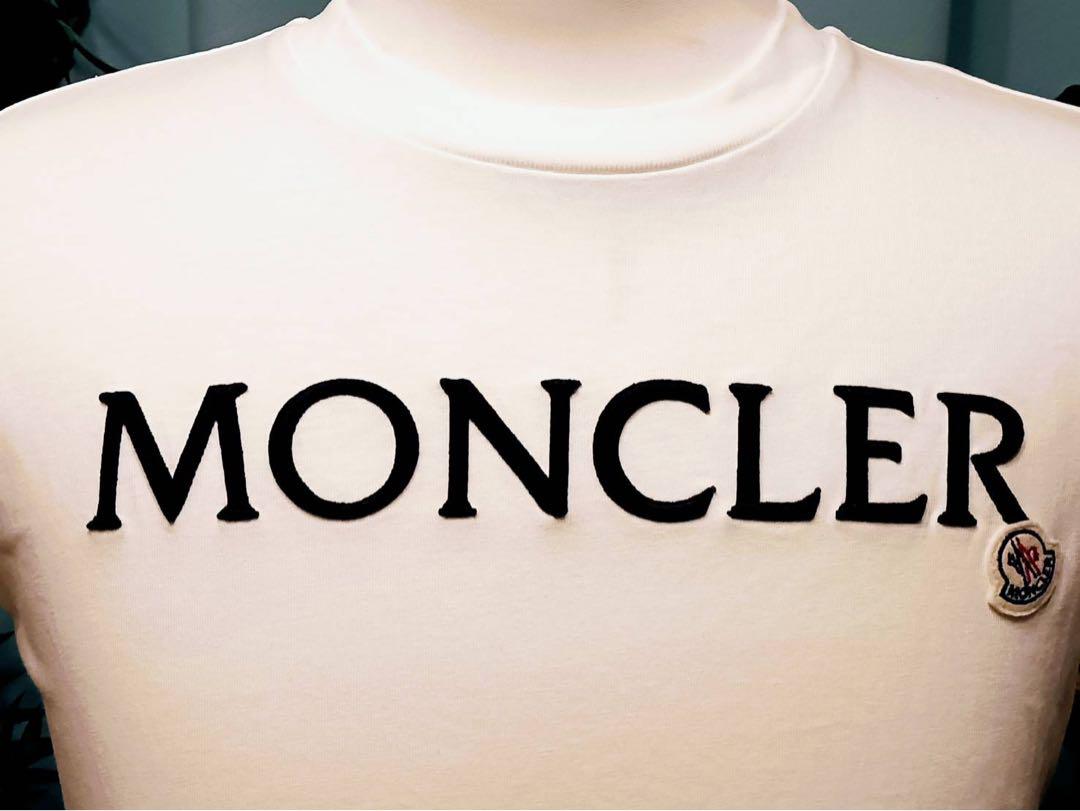MONCLER モンクレール 刺繍ロゴ Tシャツ ホワイト 国内正規品　XS