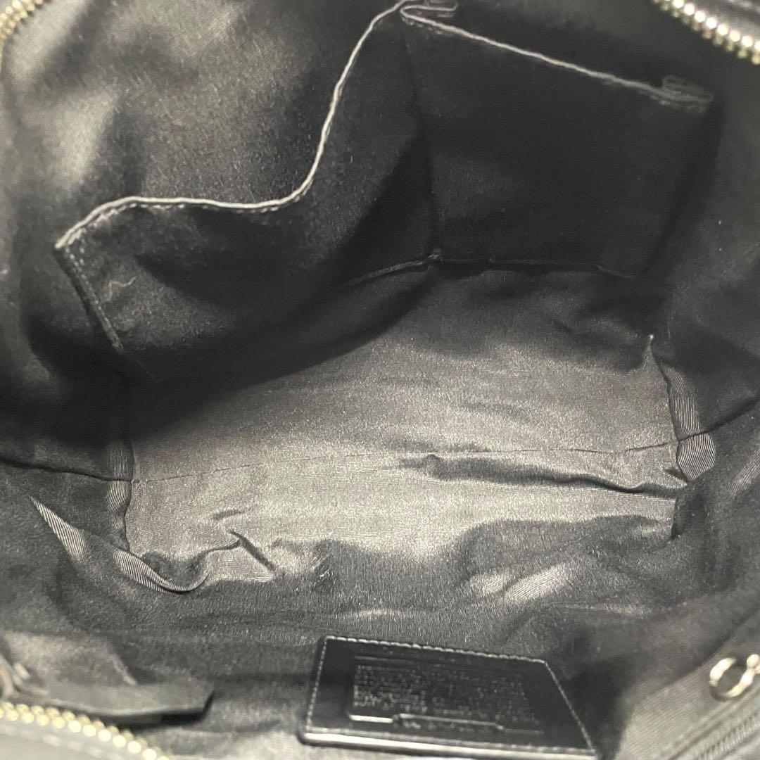 良品　コーチ　s56 肩掛け　トートバッグ　レザー　ワンショルダーバッグ　黒