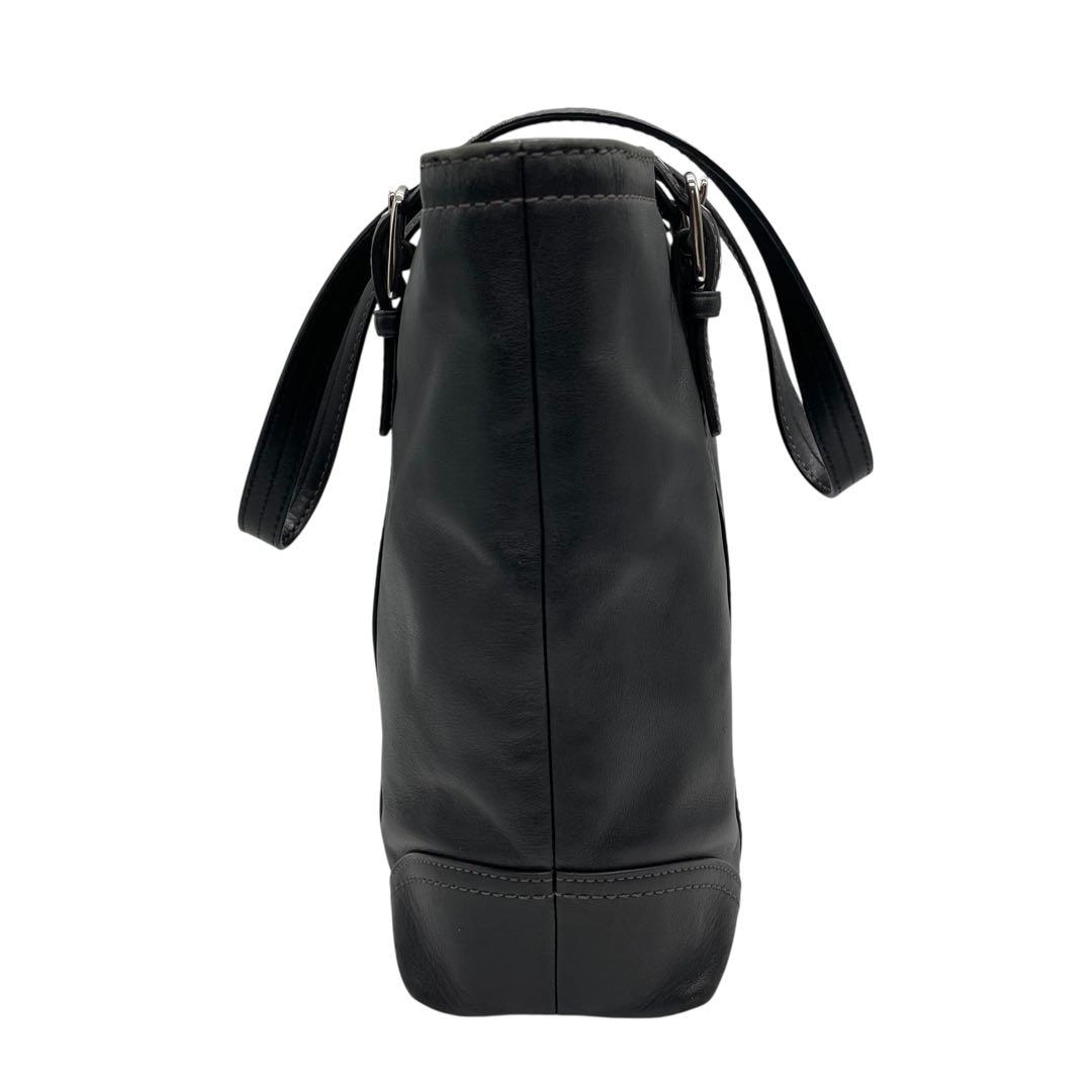 良品　コーチ　s56 肩掛け　トートバッグ　レザー　ワンショルダーバッグ　黒