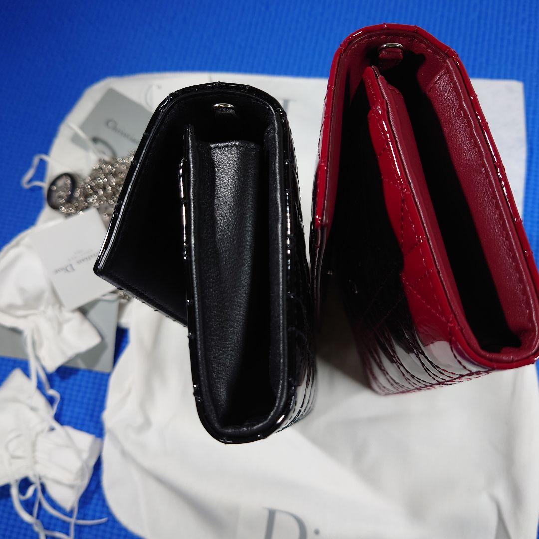 Dior エナメルキルティング長財布 2点セット