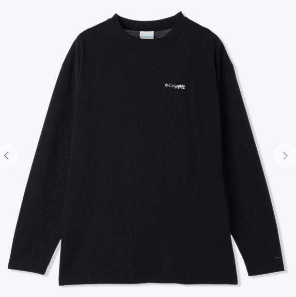 新品 コロンビアPFG フライフィッシングロンT 黒 M 吸収速乾 新品 コロンビアPFG フライフィッシングロンT 黒 M 吸収速乾