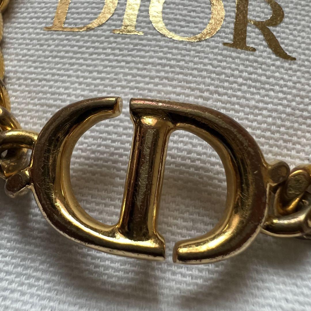 【可愛い揺れるハート♪】Dior CD Navy ブレスレット Christian Dior ディオール CD Navy ブレスレット ハート