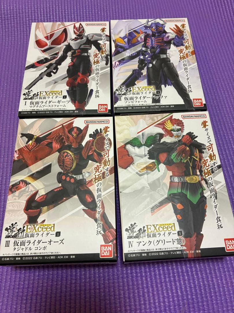 掌動EXCEED仮面ライダー　全4種