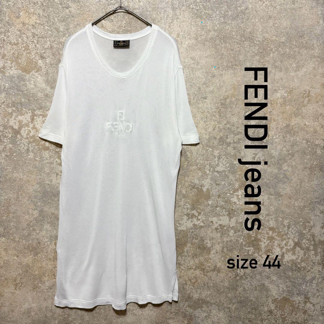 FENDI jeans フェンディ ジーンズ ロング丈 Tシャツ 半袖 メッシュ