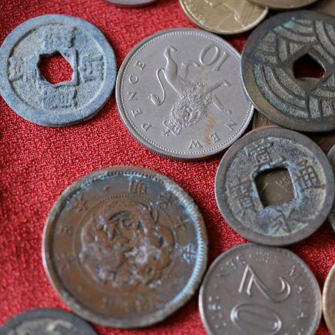 古銭 3000g 永楽通宝 天保通宝 寛永通宝 五帝銭 福銭 外国銭 近代銭 鉄
