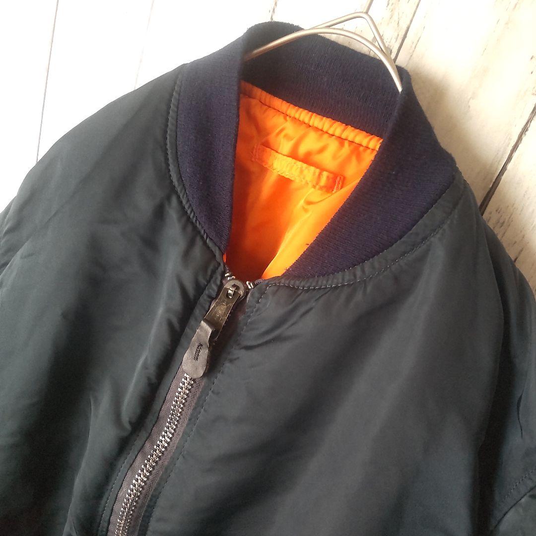 希少 90s USA製 アルファインダストリーズ MA-1 ジャケット L 古着