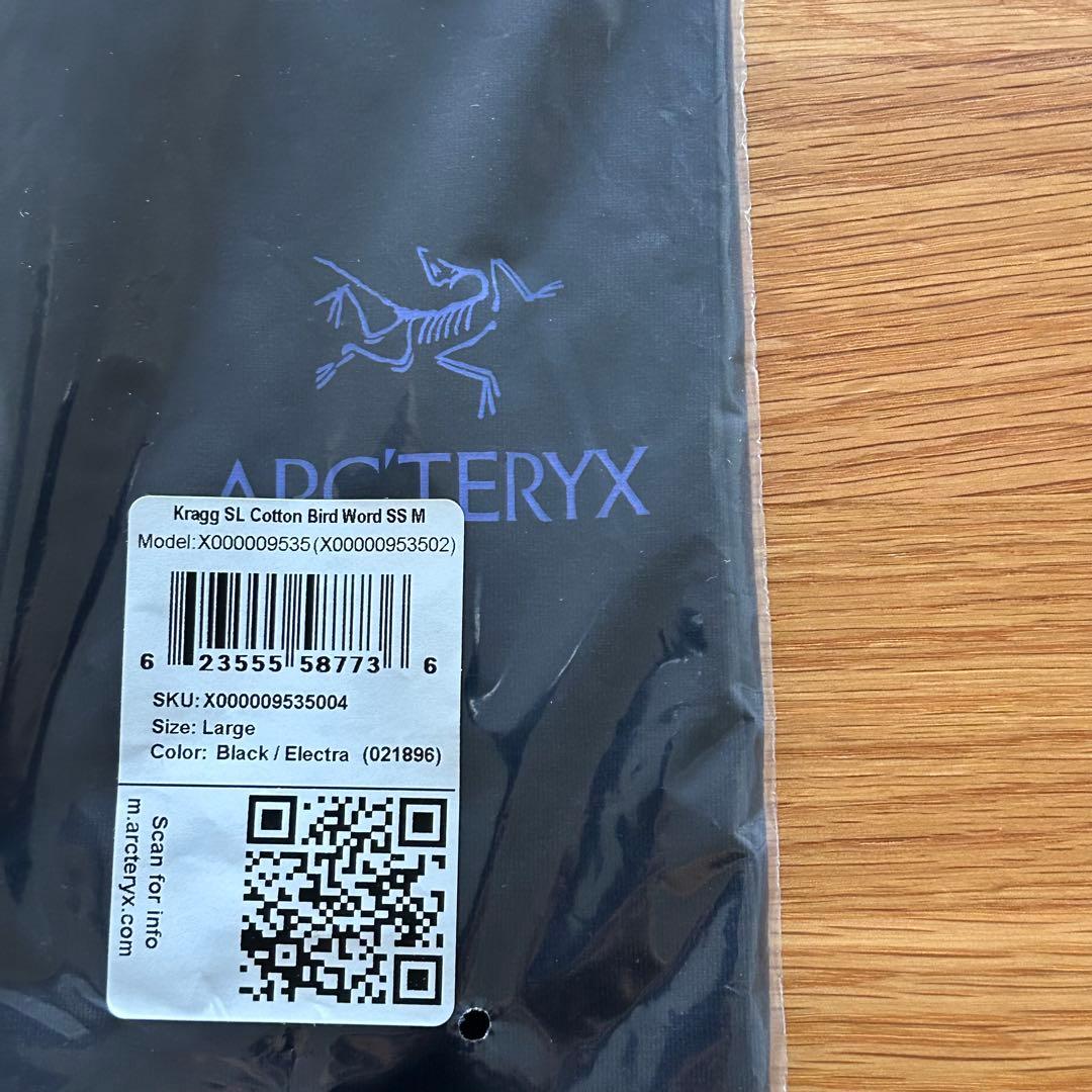 入手困難！完売！アークテリクス　クラッグSLコットンバードワードショートスリーブ