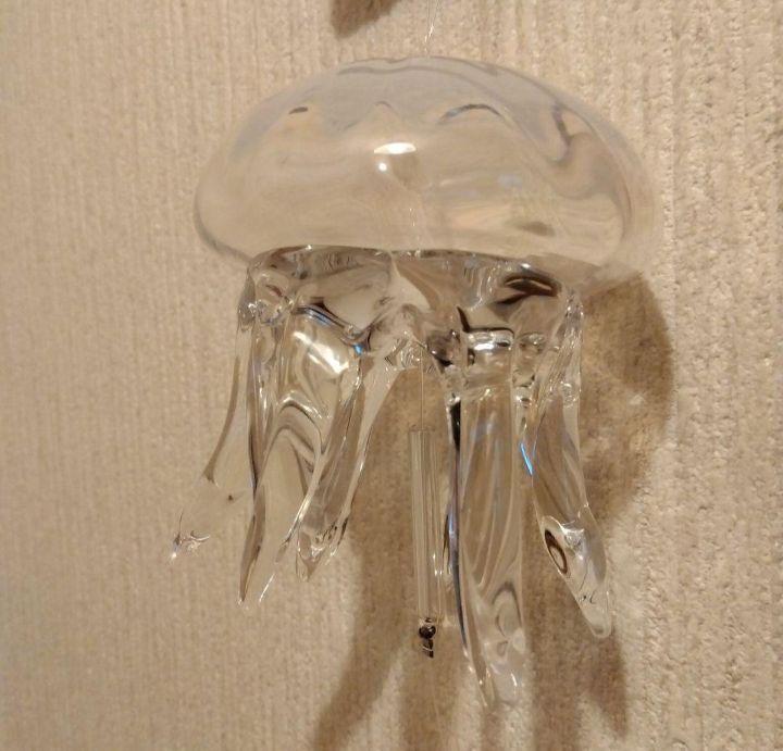 くらげ風鈴　タクグラス　半透明 　白　透明　クラゲ 　TAKU GLASS　風鈴