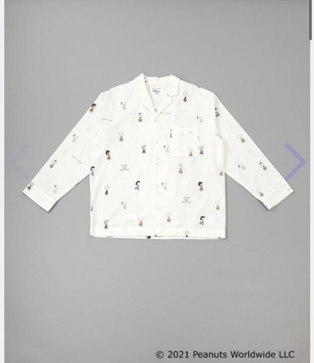 gelato pique スヌーピー 阪急 総柄シャツ ロングパンツ 上下セット