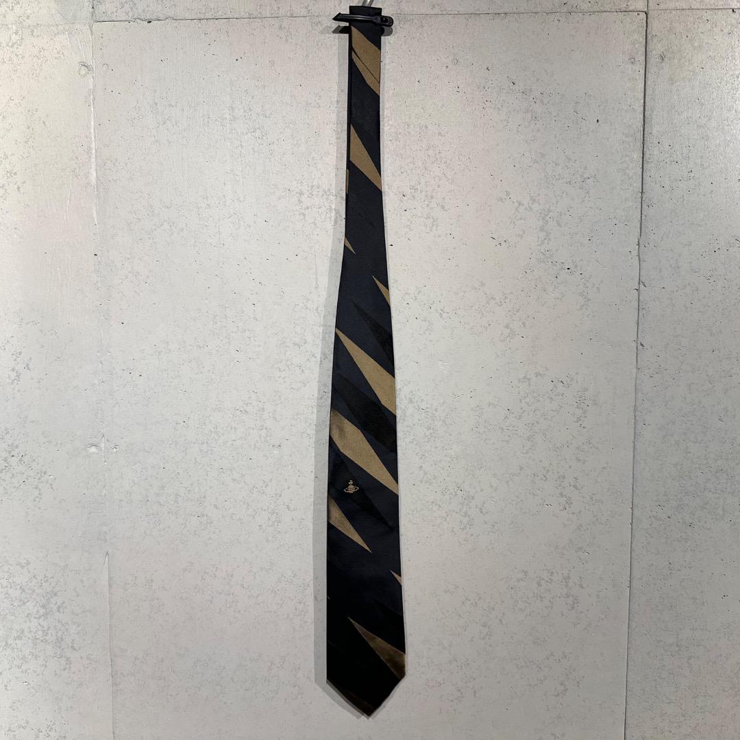 VIVIENNE WESTWOOD ネクタイ ブラック ゴールド