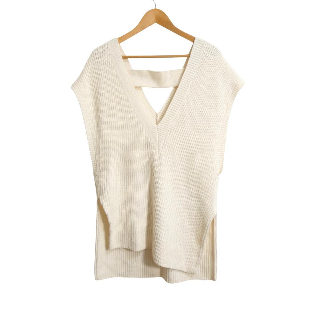 美品 ADORE エクリュ ベスト バイヤスニットトップス セーター