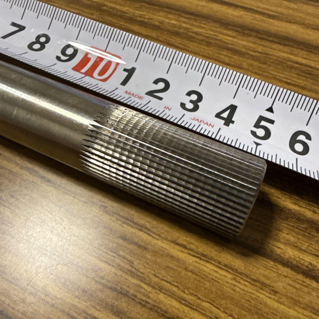 BMX、MTB用クランクシャフト 中空チタン製 48スプライン　19mm