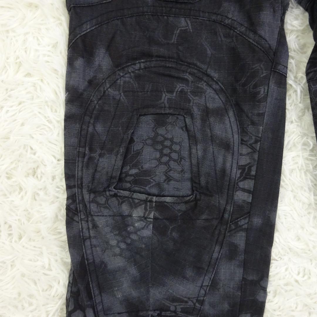 美品　エマーソン　タクティカルパンツ　カモフラージュ　パイソン迷彩ブラック　32