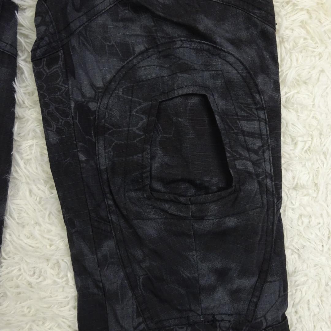 美品　エマーソン　タクティカルパンツ　カモフラージュ　パイソン迷彩ブラック　32