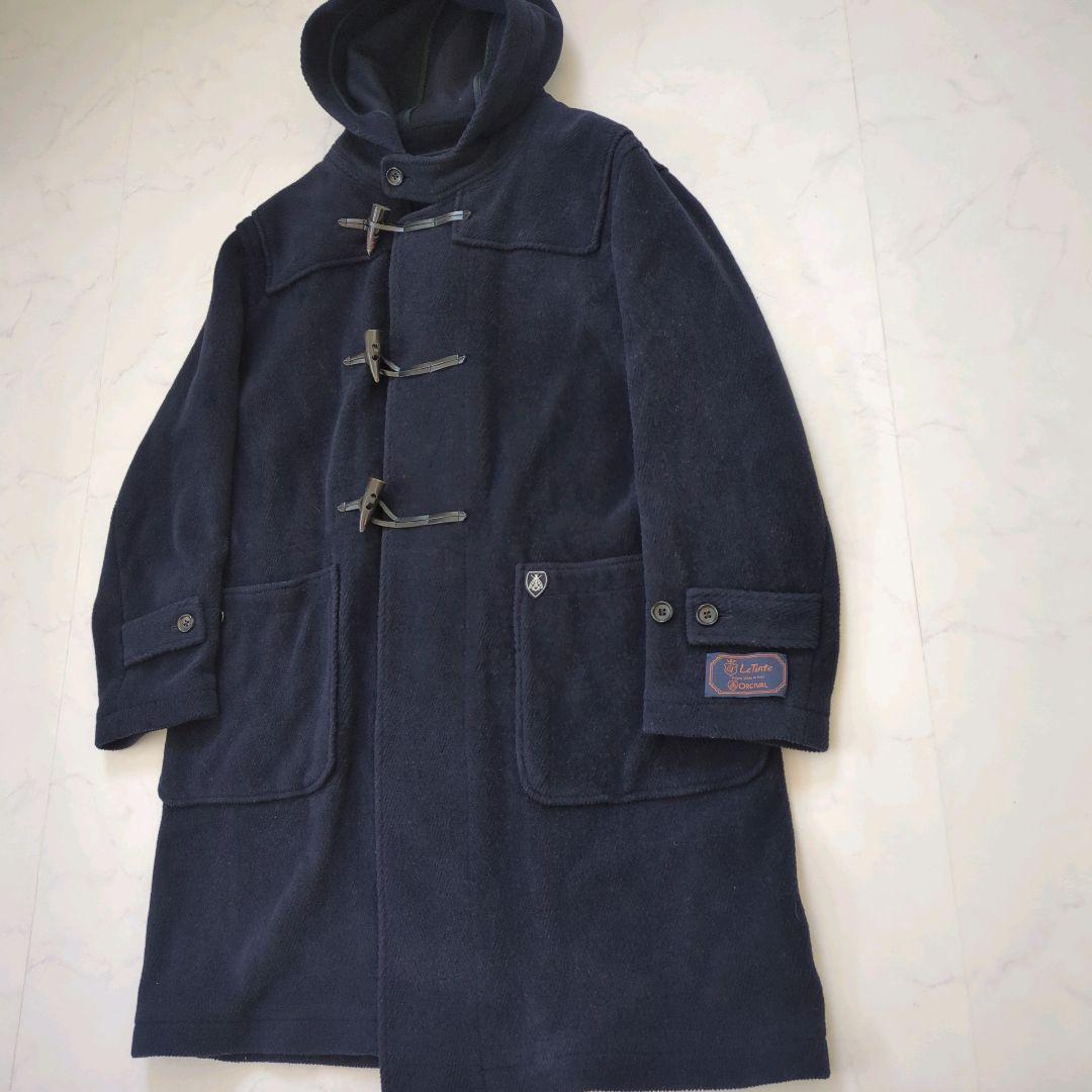 ORCIVAL Le Tinte ダッフルコート ヘリンボーン ネイビー XL