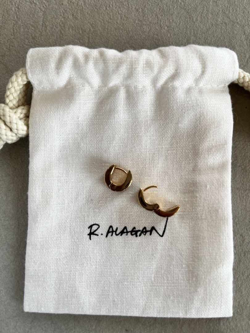 美品 r.alagan ララガン ピアス DOT TILE HOOPS 画像5