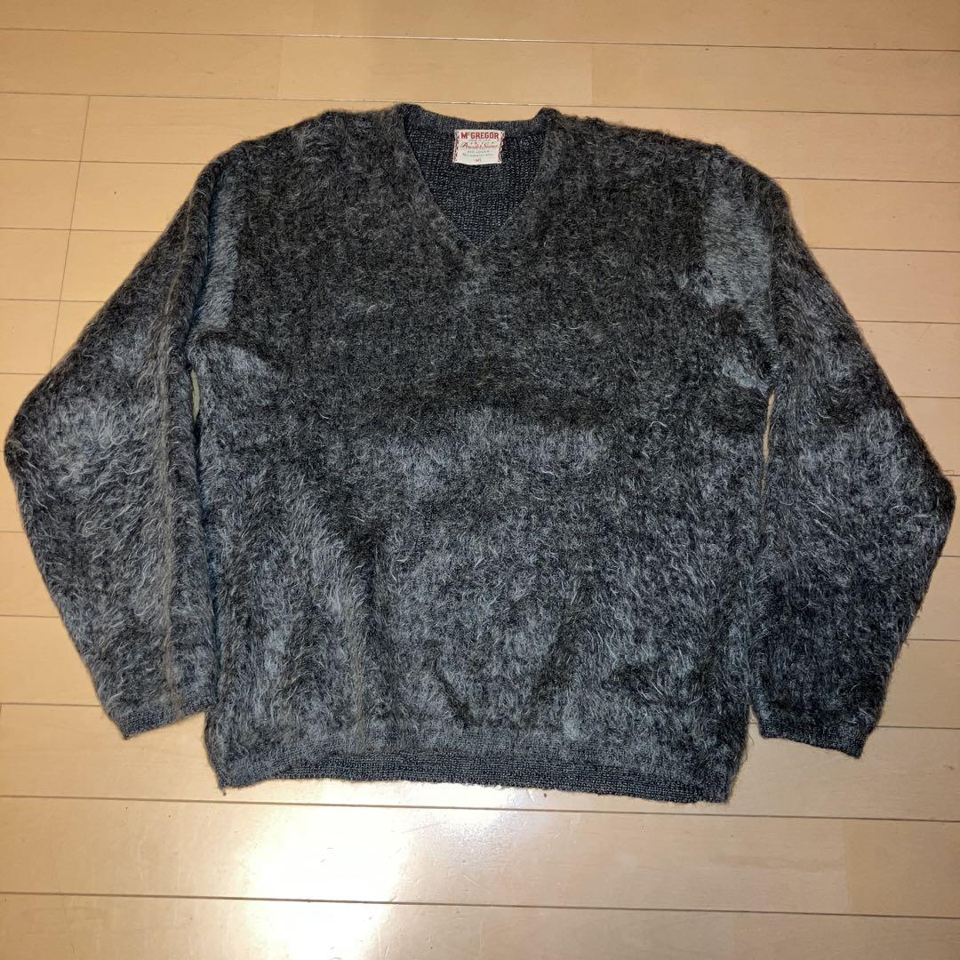 スペシャル 60s M'GREGOR モヘアセーター M グレー 毛足長め
