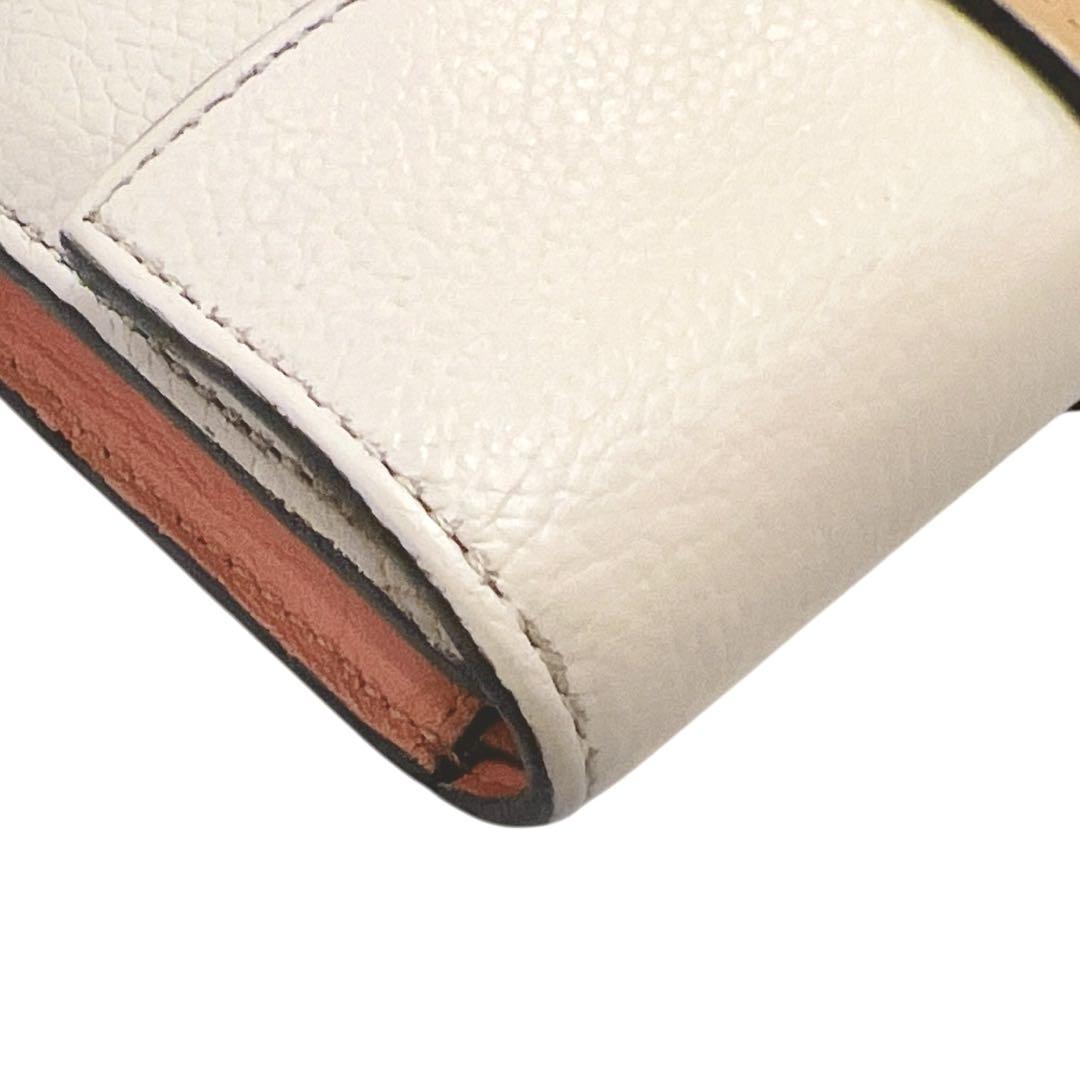 ロエベ アナグラム バーティカルウォレット スモール 折り財布 ベージュ ピンク ロエベ アナグラム バーティカルウォレット スモール 折り財布