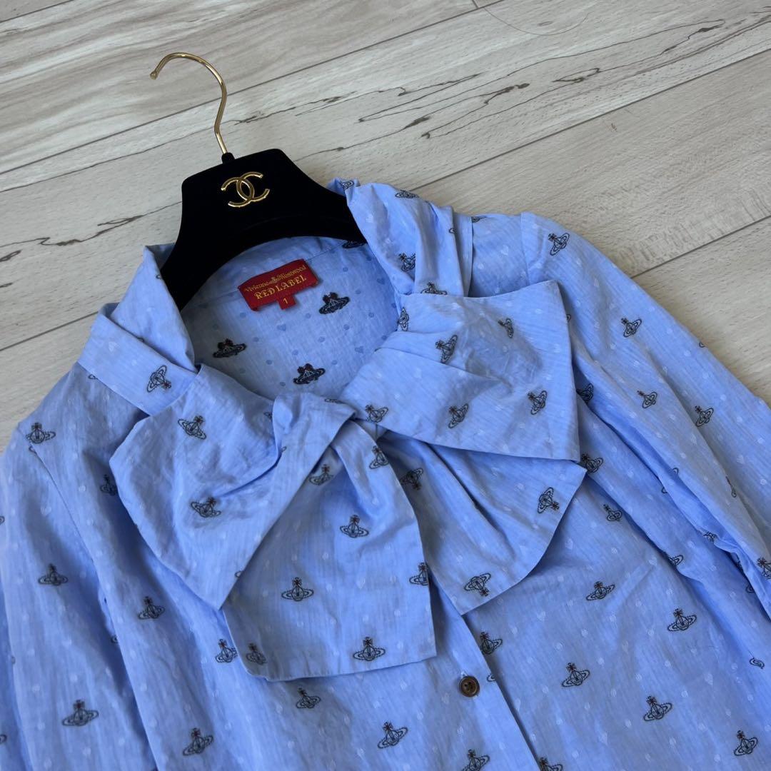 ヴィヴィアンウエストウッド レッドレーベル　ボウタイ　ブラウス Vivienne Westwood red label RED LABEL 16-11-811004 「ORB