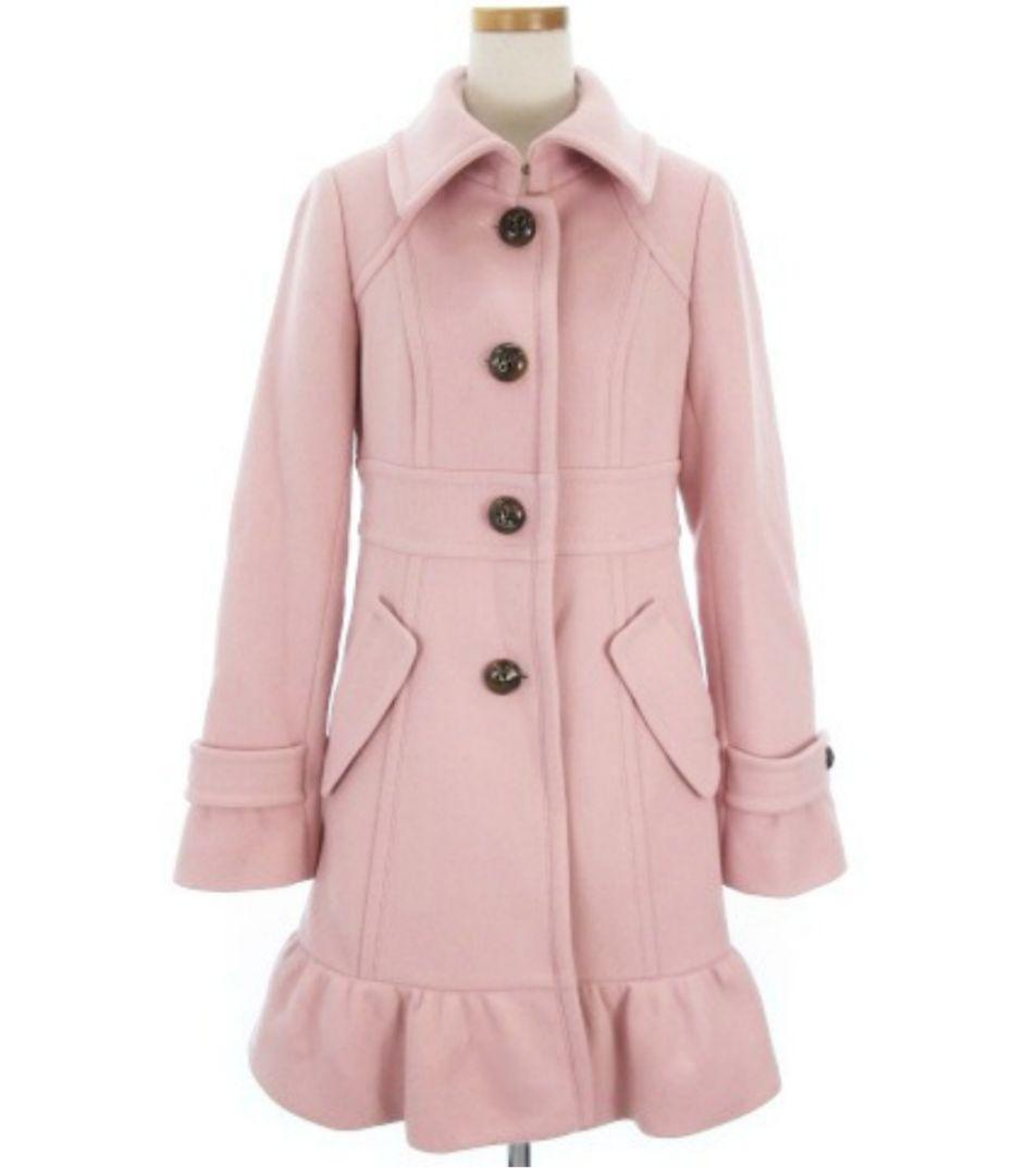 BURBERRY BLUE LABEL 裾フリルコートS BURBERRY BLUE LABEL