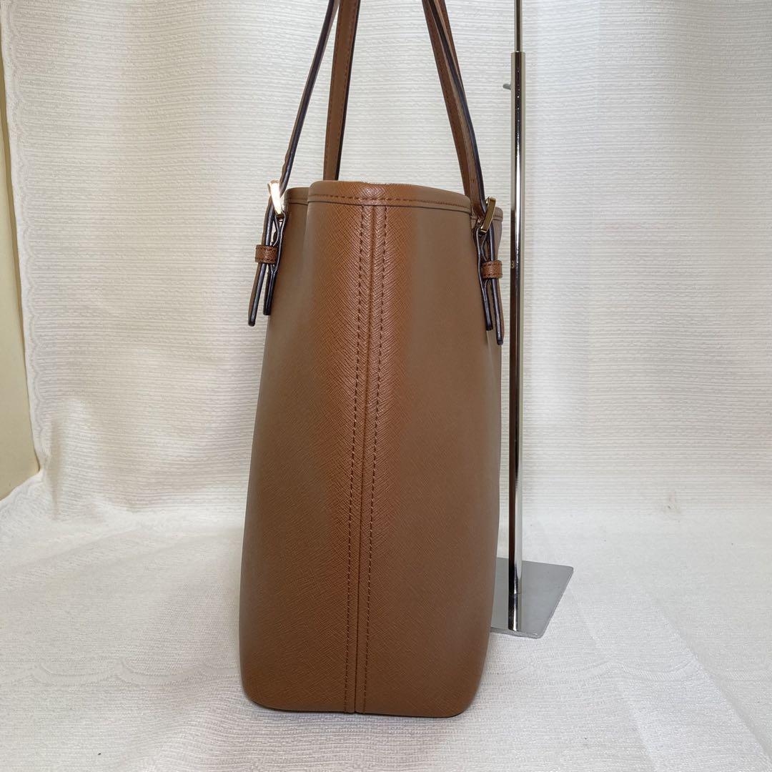 極美品✨　マイケルコース　トートバッグ　A4可　レザー　ブラウン　チャーム