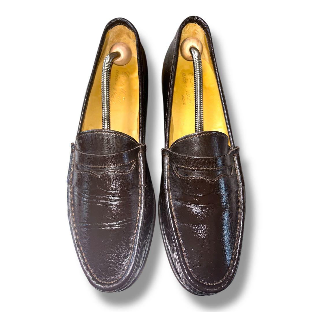 カステラーノ コインローファー ダークブラウン メンズ サイズ43 約28.0