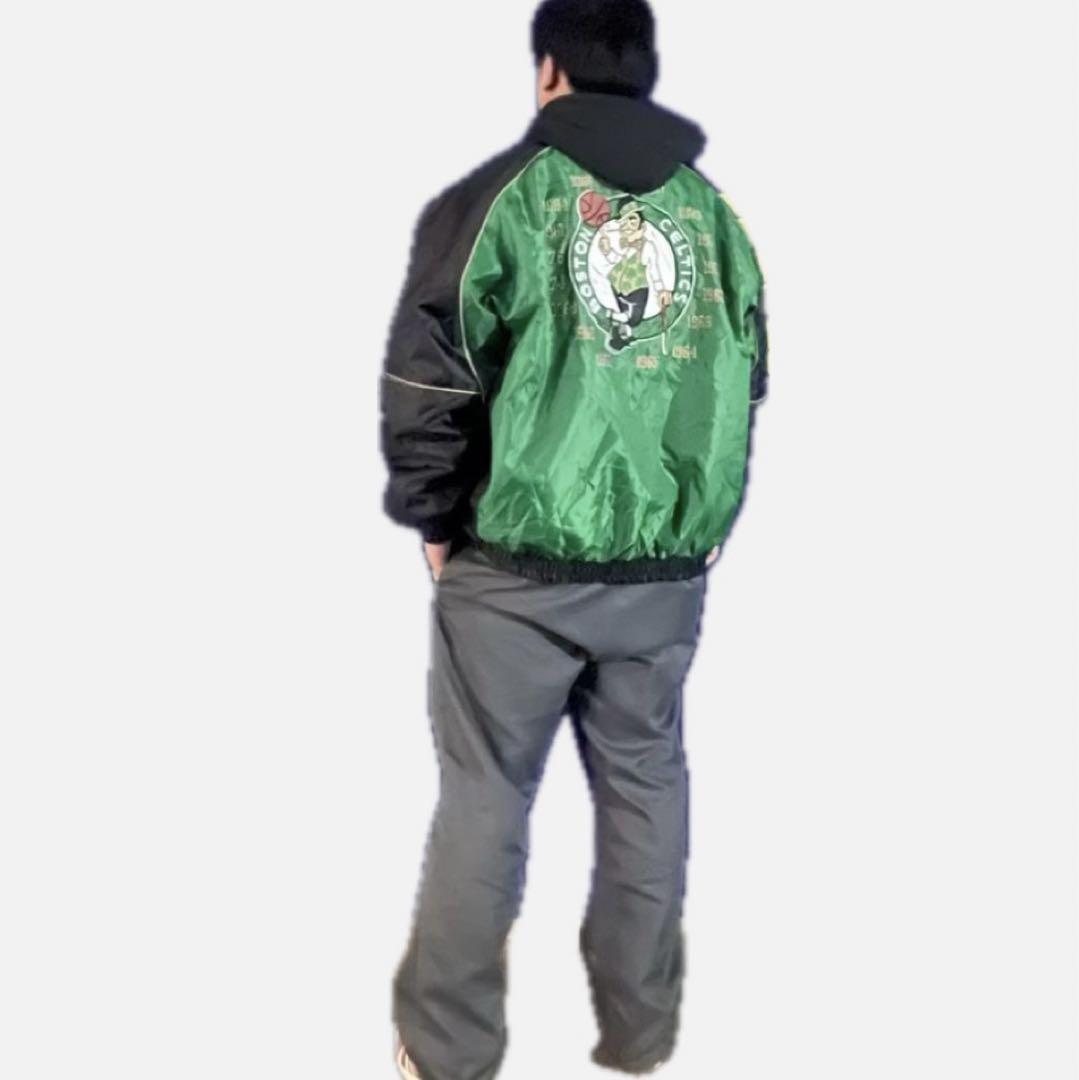 美品】NBA BOSTON CELTICS ナイロンジャケット ジャケット・アウター 美品】NBA BOSTON CELTICS ナイロンジャケット ジャケット・アウター