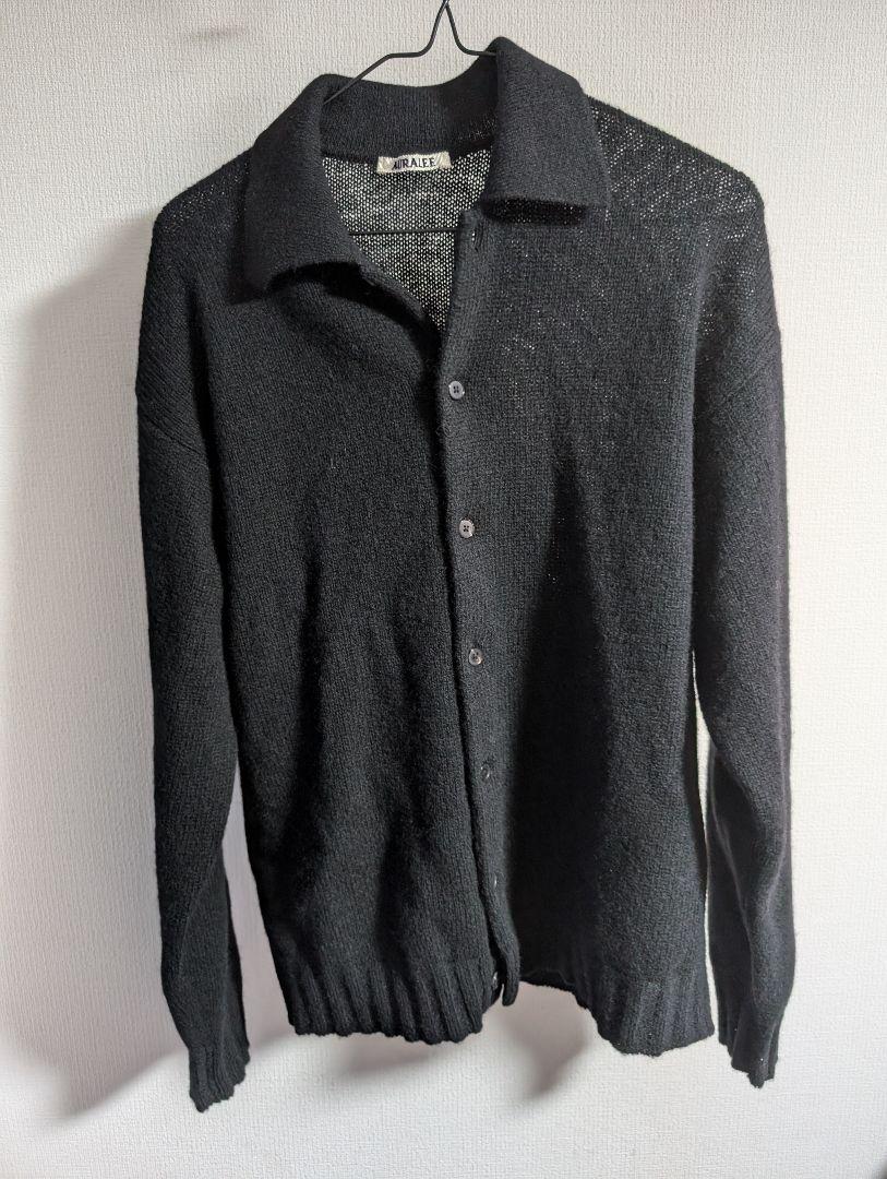 トップス AURALEE 24AW WOOL CASHMERE KNIT CARDIGAN